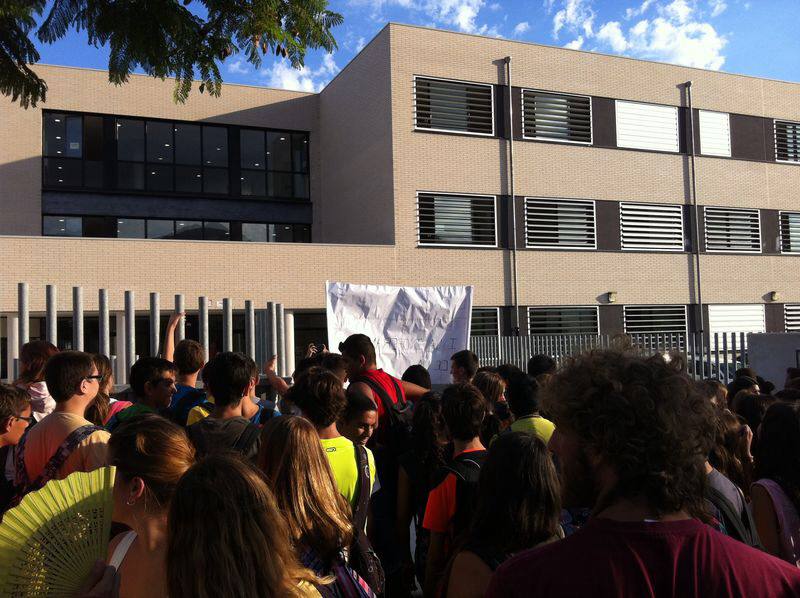 Protesta en Pego. 