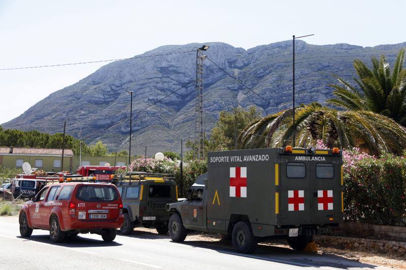 El rastro que ha dejado el incendio en el Montgó