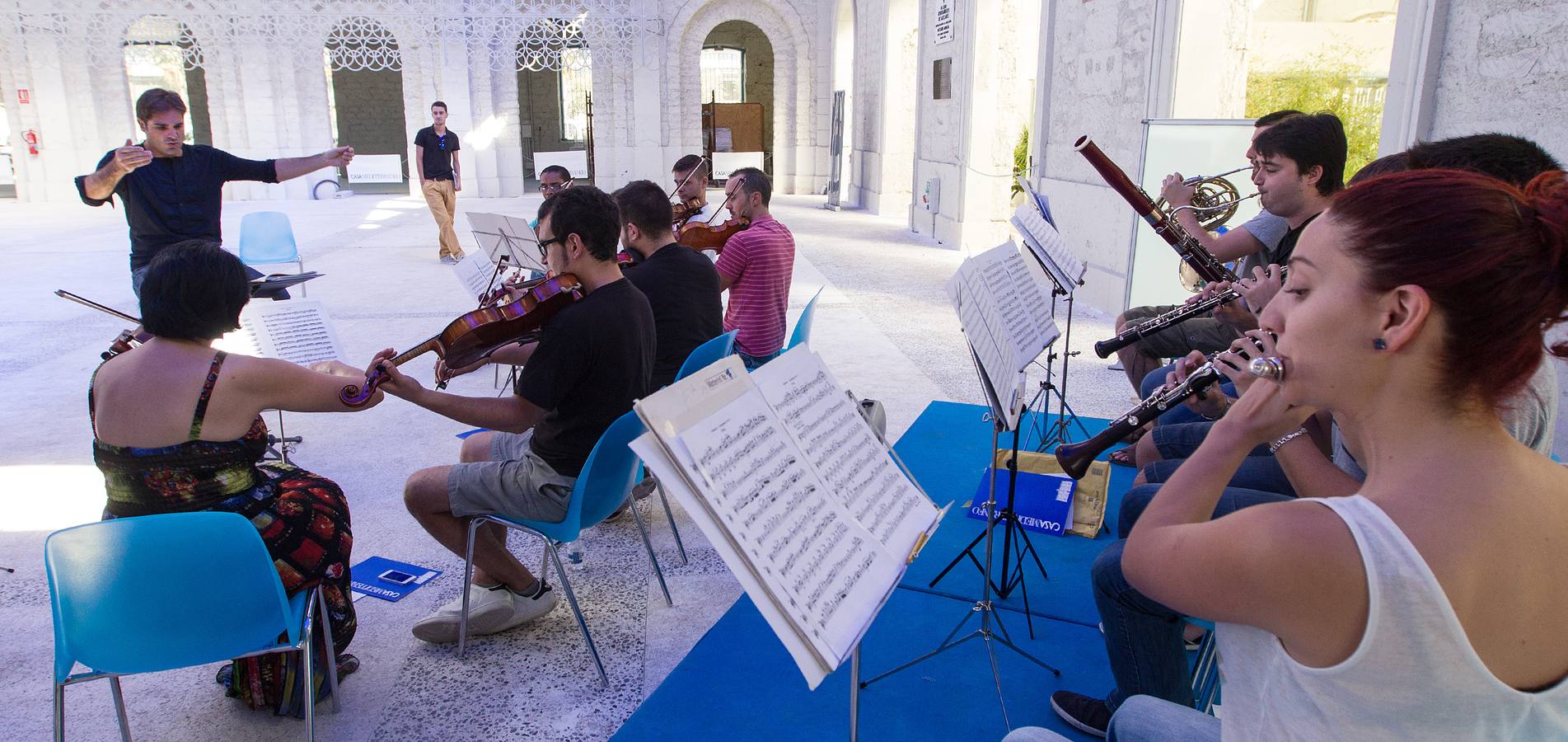 Ensayo de la orquesta de la Casa del Mediterráneo