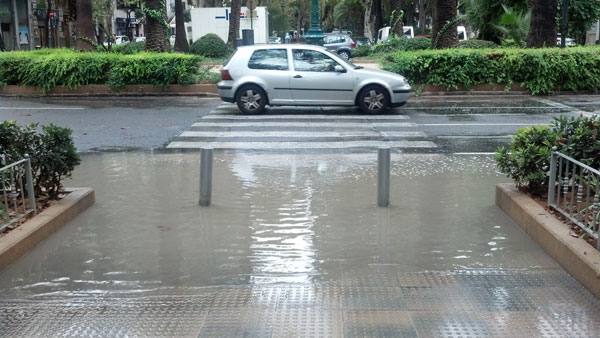 Los efectos de la lluvia en la ciudad de Valencia.