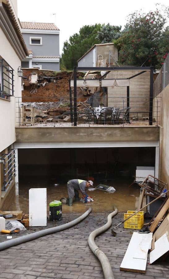 Inundaciones en la urbanización Montesano de Bétera.