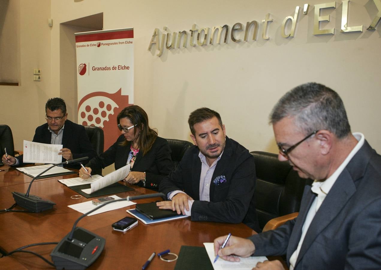 Acuerdo firmado entre el Ayuntamiento y la granada mollar