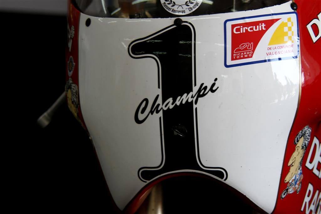 Homenaje a Champi herreros por los 25 años de su título mundial de 80 cc