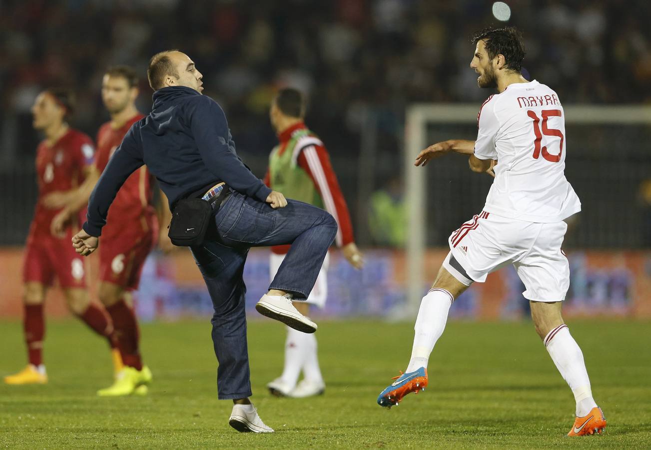 Suspendido el Serbia-Albania por graves altercados