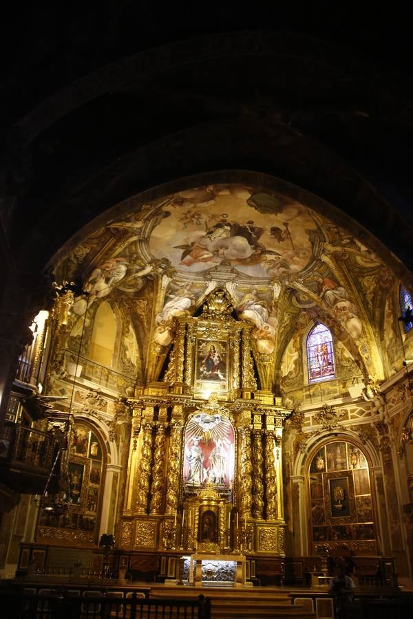 El restaurador de la Capilla Sixtina visita las obras de los frescos de San Nicolás