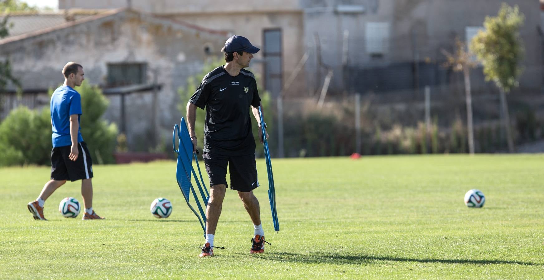 Entrenamiento del Hércules en Fontcalent antes del partido contra Villareal B