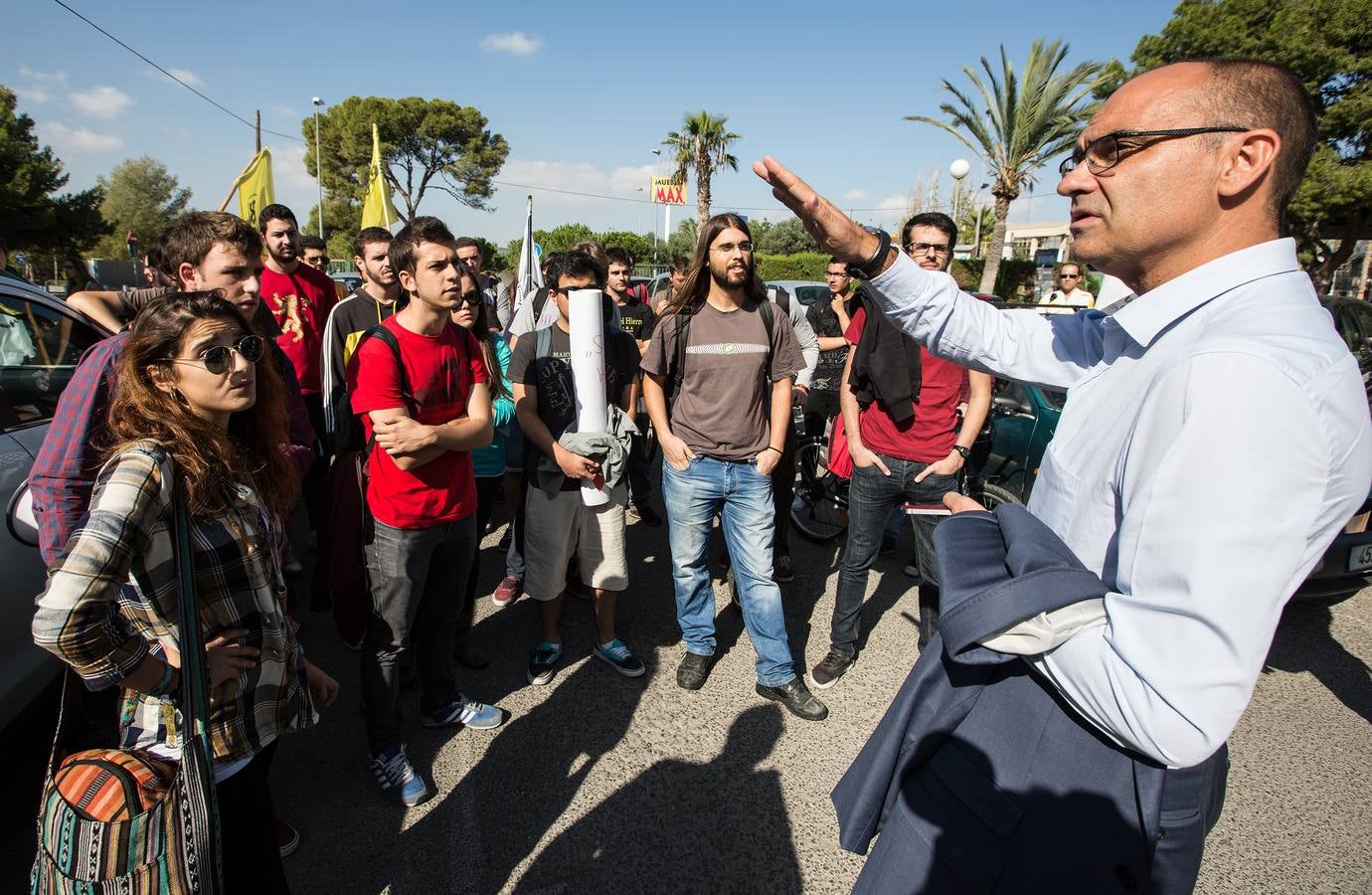 Protestas en la UA