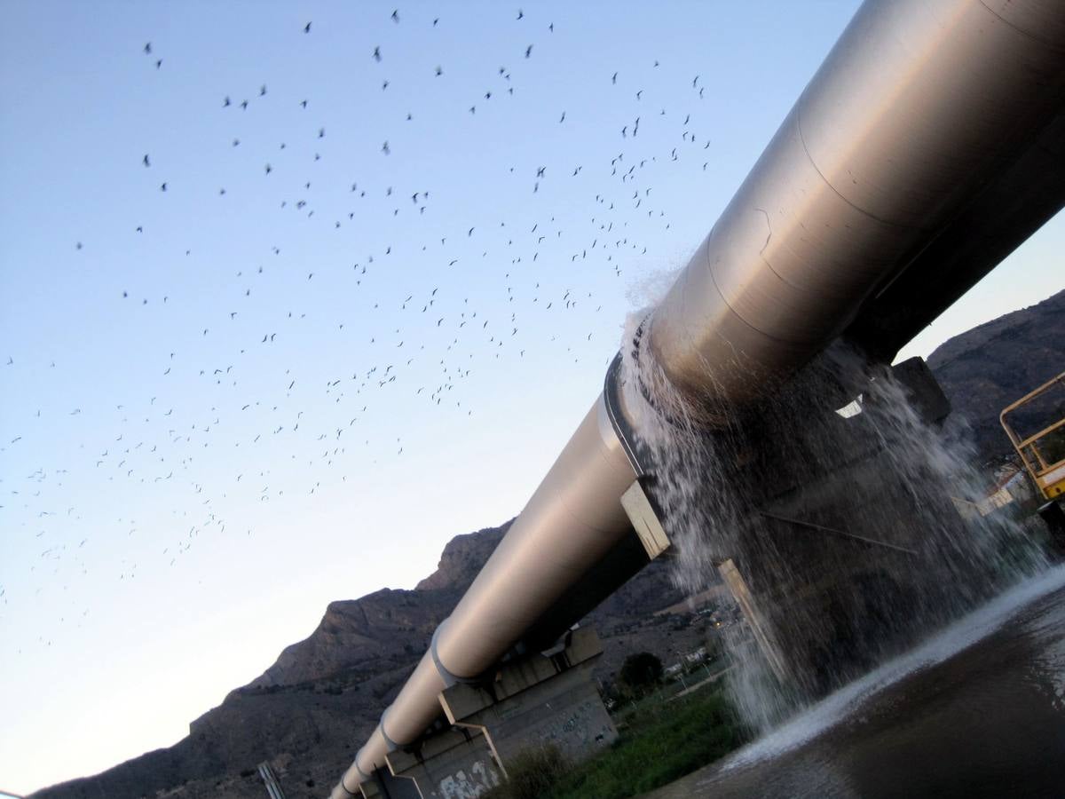 Rotura en los tubos del trasvase Tajo-Segura