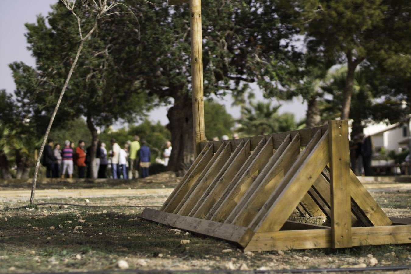 Vecinos en el parque rehabilitado de Villamartín