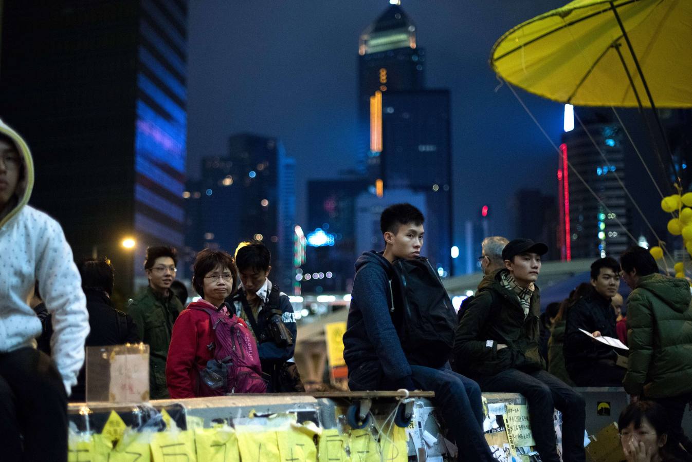 Protesta pro-democracia en Hong Kong. 