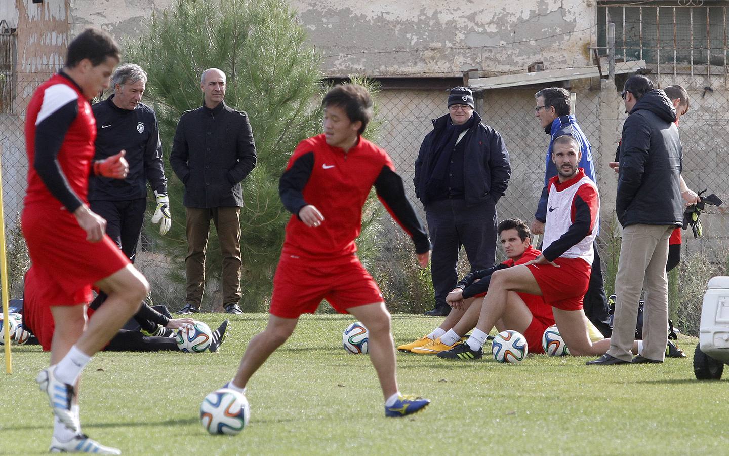 Primer día de entrenamiento de Kiko Femenia