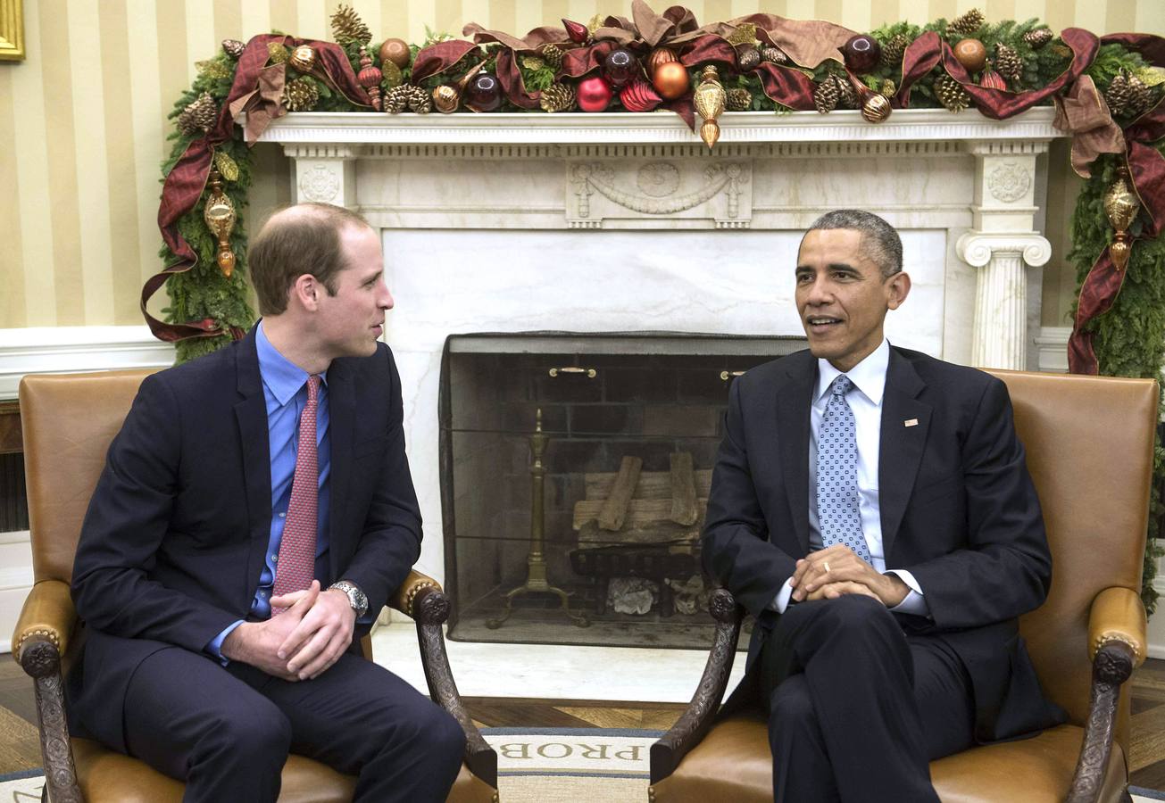 Charla cordial. El duque de Cambridge, y Barack Obama charlaron de todos los temas de actualidad.