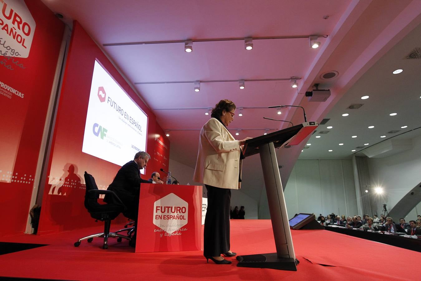 Rita Barberá durante la presentación