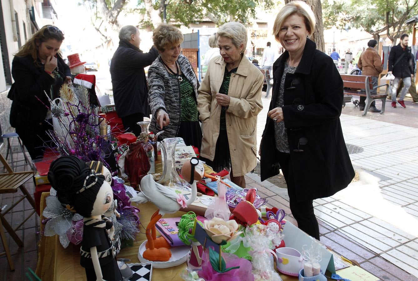 Mercado de Navidad en el barrio La Florida