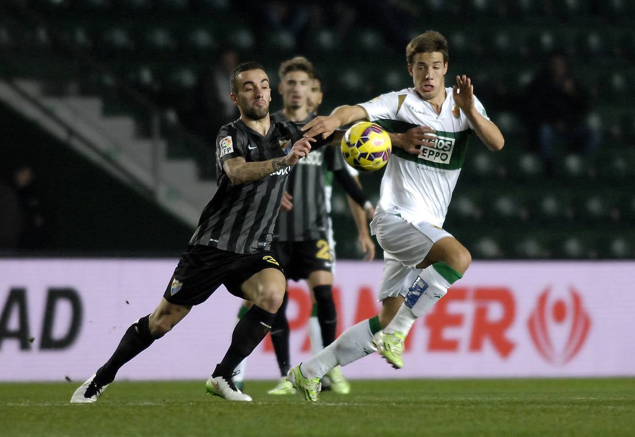 Partido Elche contra el Málaga