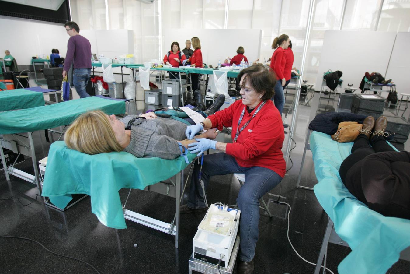 Maratón de donación de sangre en el Centro de Congresos