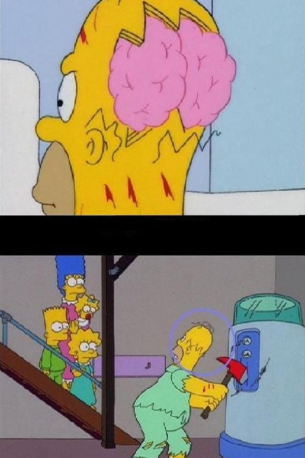 15 errores en Los Simpsons