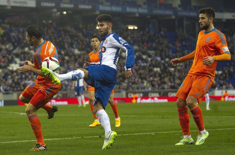 Partido de octavos de final de la Copa del Rey entre Espanyol y Valencia