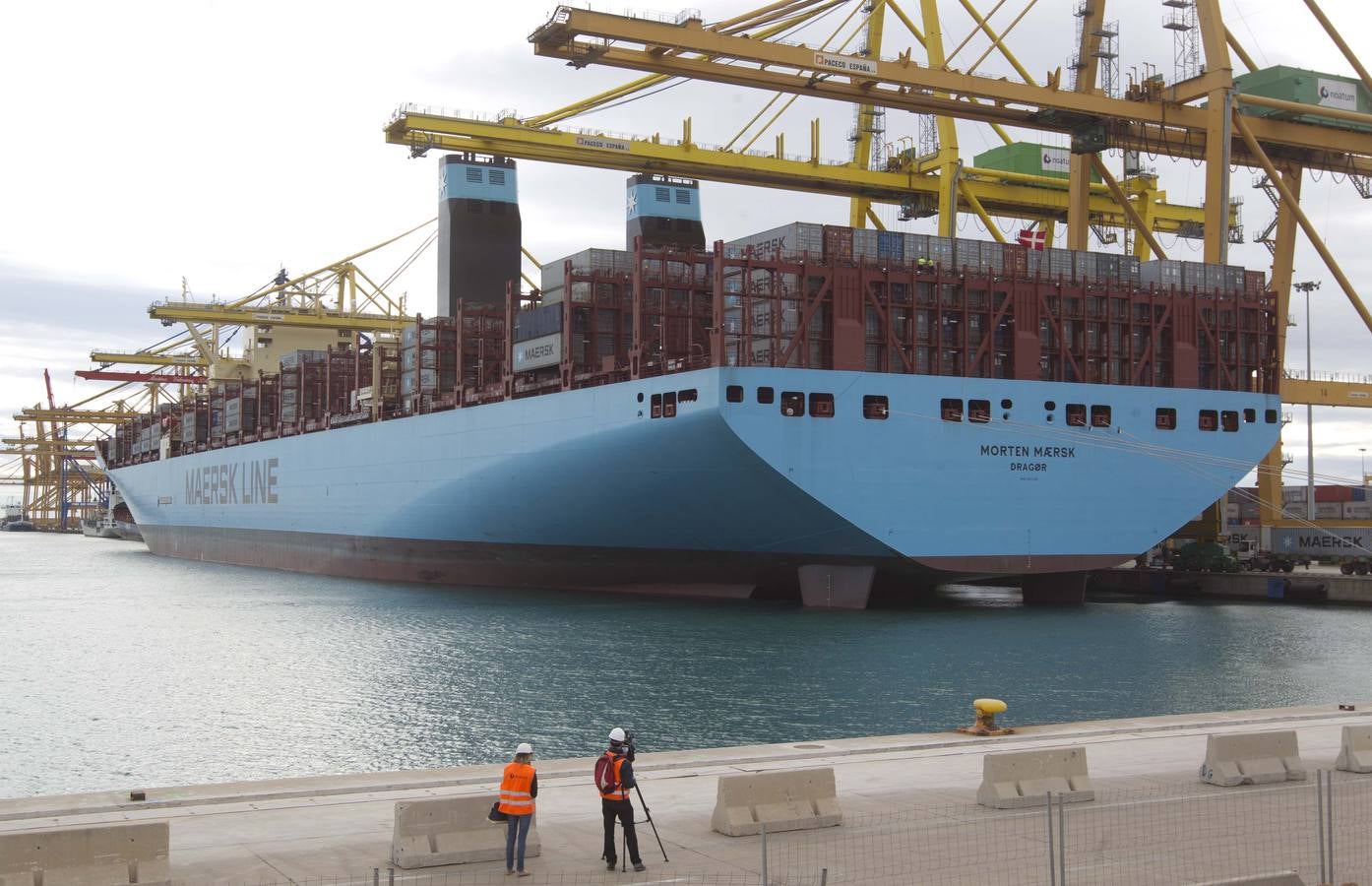 El mayor barco que ha atracado en el Puerto de Valencia