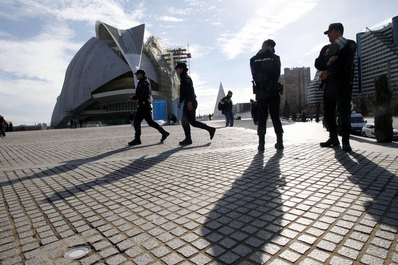 La policía en el Palau de les Arts