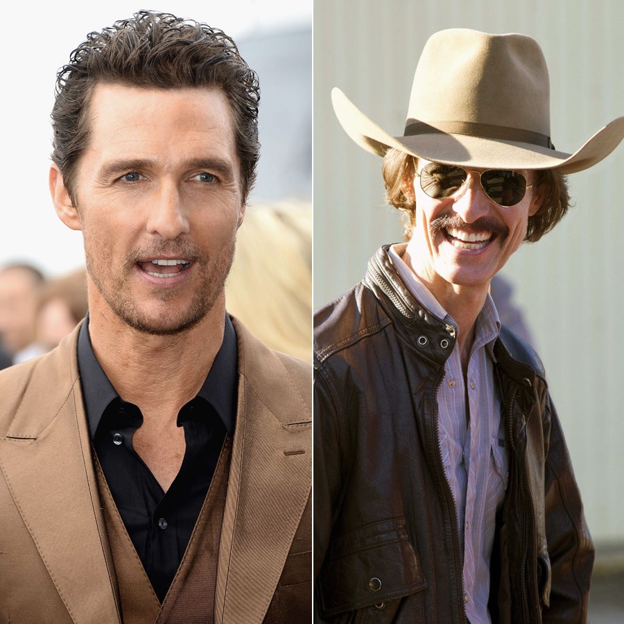 Matthew McConaughey adelgazó casi 20 kilos para 'Dallas Buyers Club'.