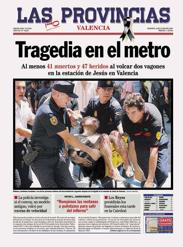 LAS PROVINCIAS: 150 años en portadas