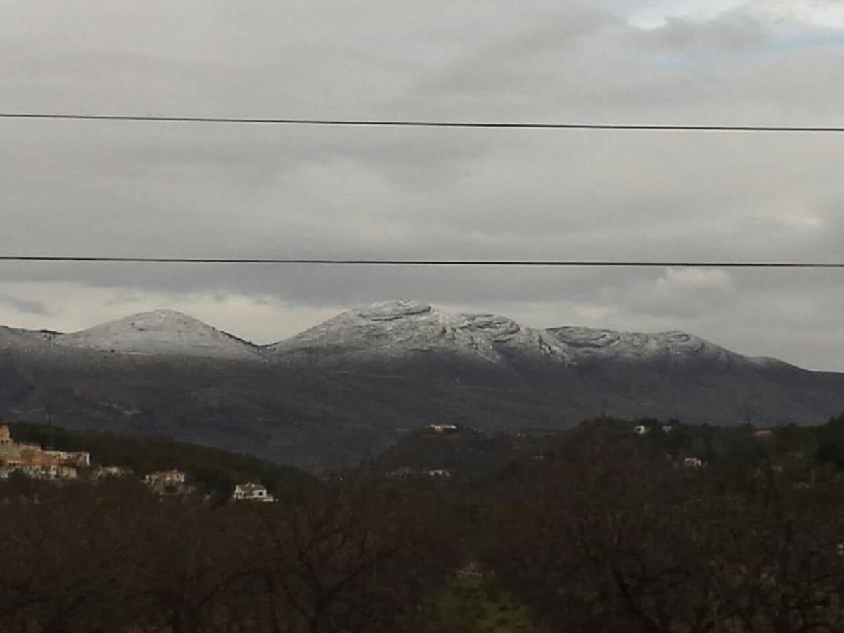 Nieve en el Montgó. 