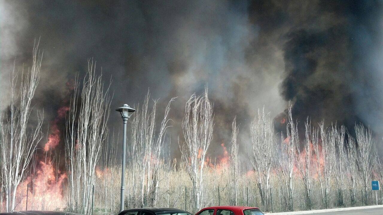 El incendio, desde Massalfassar. 