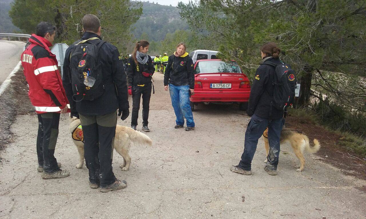 Dispositivo de búsqueda del desaparecido en Muro de Alcoy