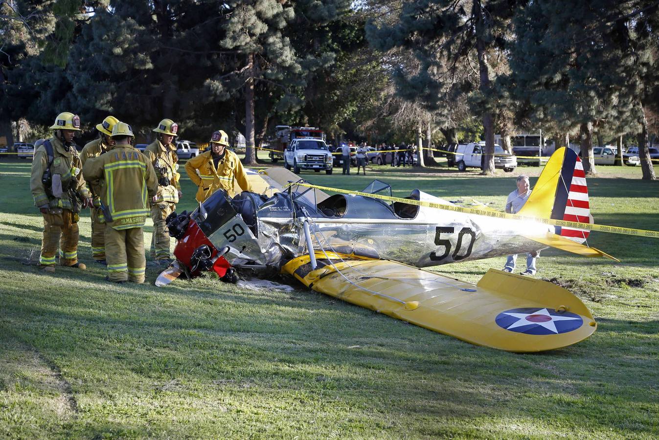 Harrison Ford, herido en un aterrizaje forzoso de la avioneta que pilotaba