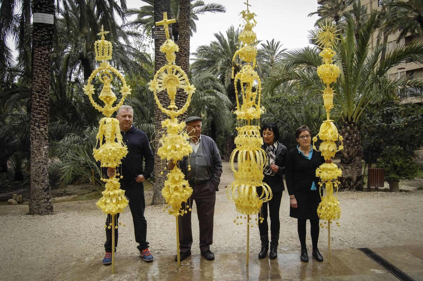 Presentación de las palmas blancas para el Papa y los Reyes