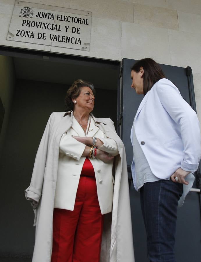 Presentación de las listas electorales en Valencia