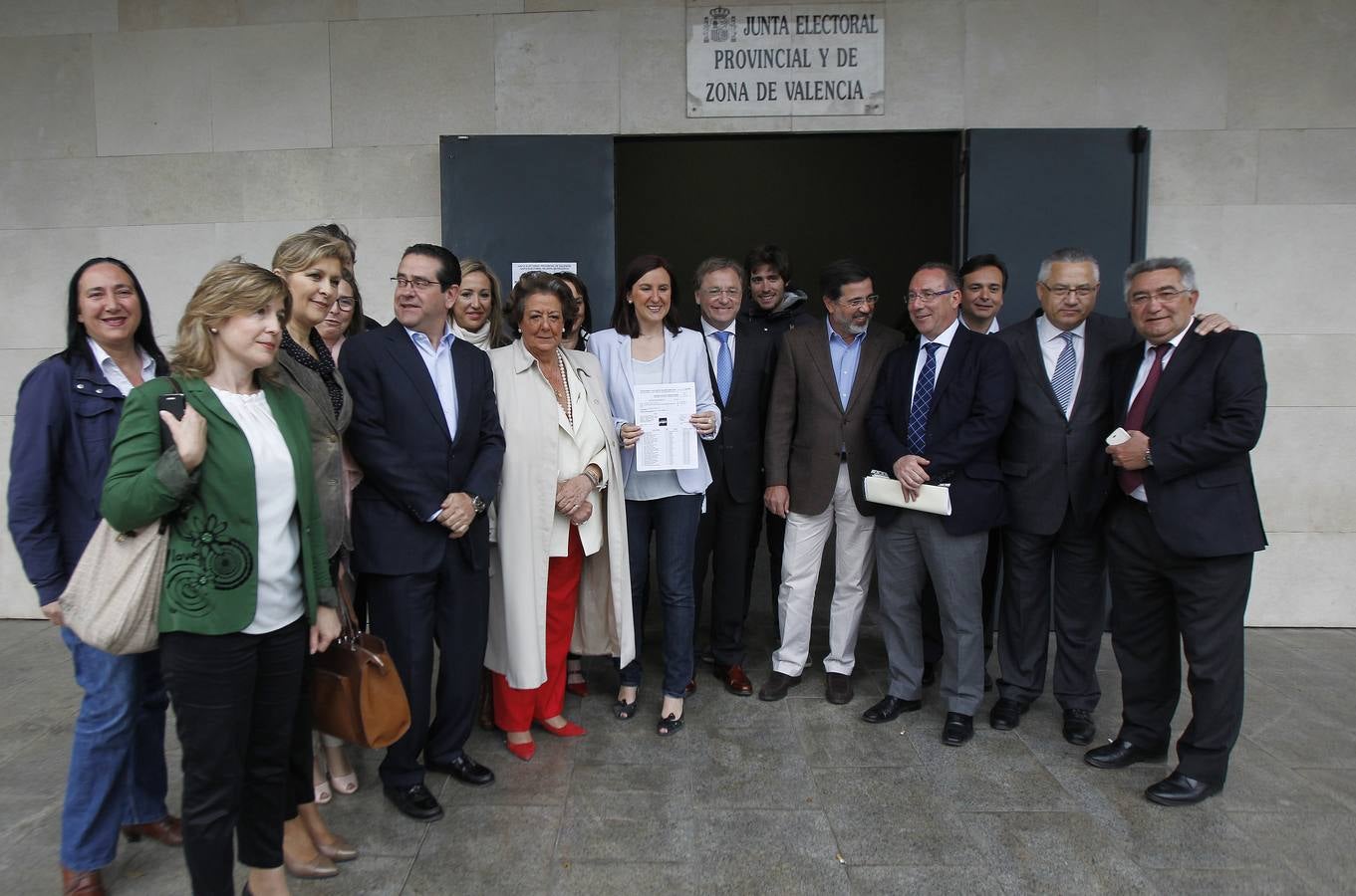 Presentación de las listas electorales en Valencia