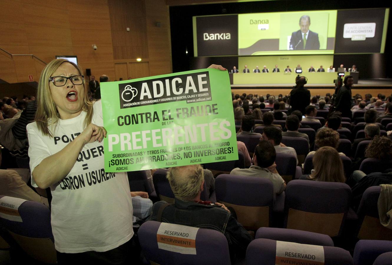 Junta de accionistas de Bankia en Valencia