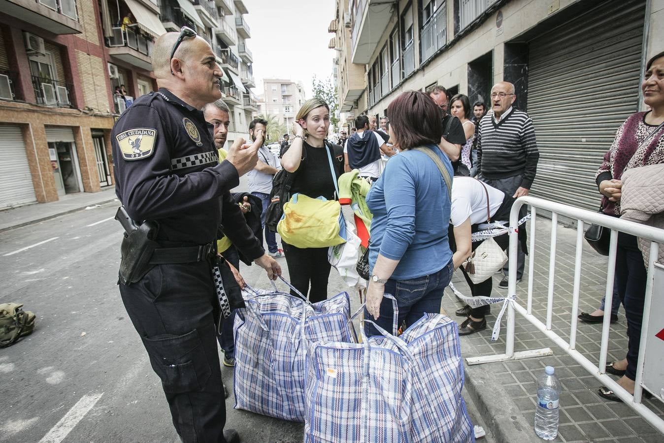 Día después del derrumbe del edificio en Elche