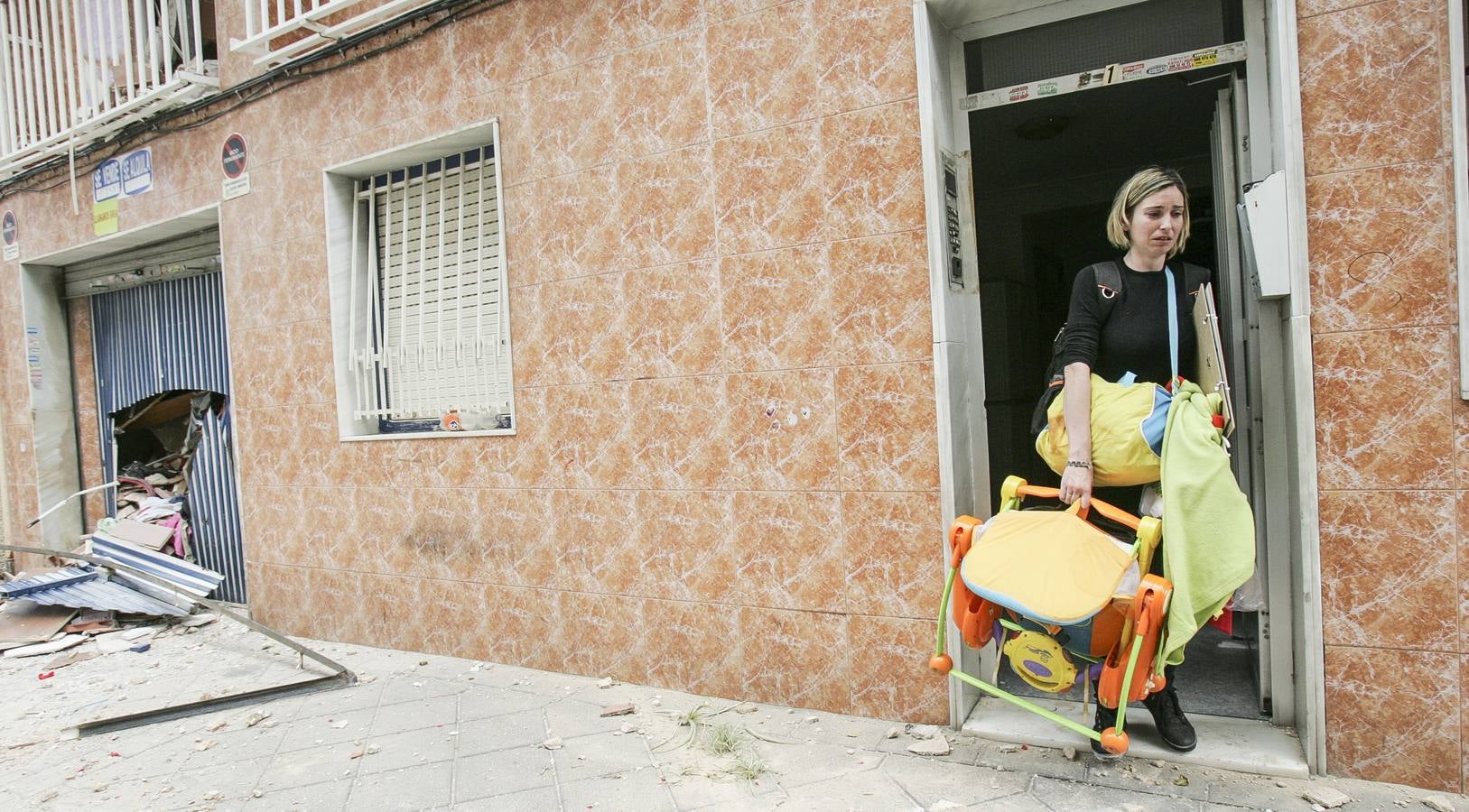 Día después del derrumbe del edificio en Elche