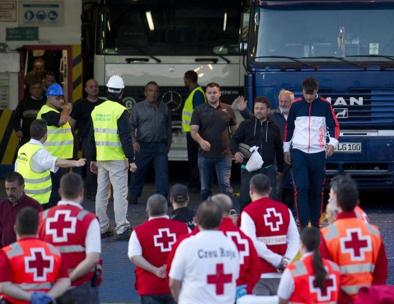 Evacuado un ferry por un incendio que hacía la ruta Palma-Valencia