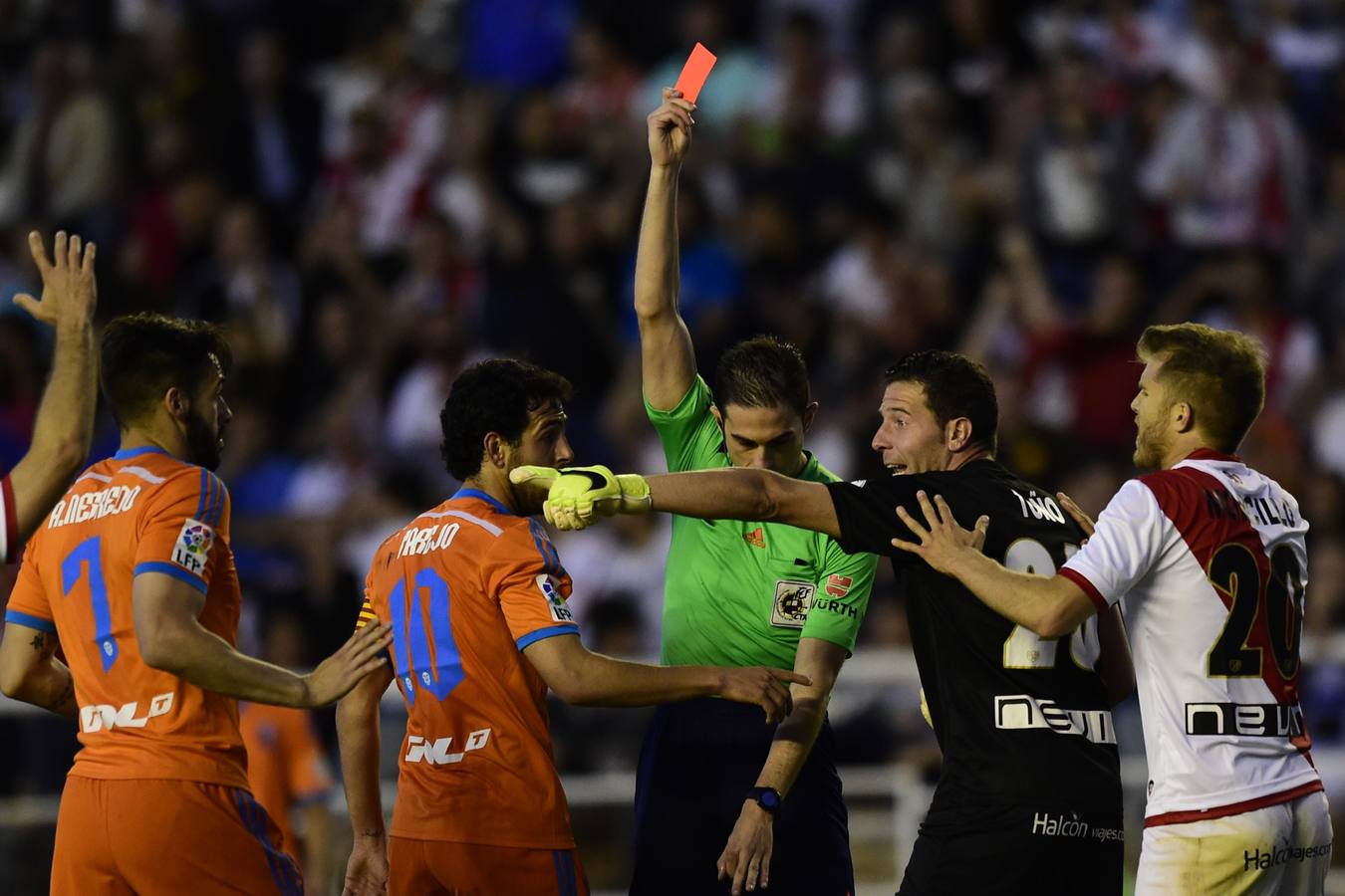 El Rayo Vallecano-Valencia, en imágenes