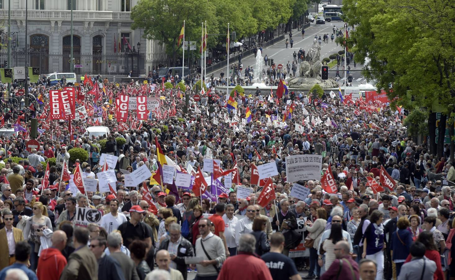 Manifestación del Primero de Mayo en Madrid