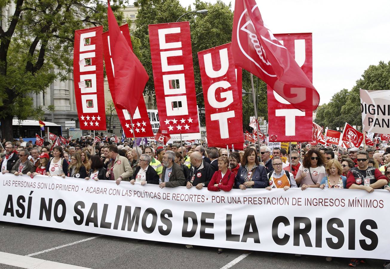 Manifestación del Primero de Mayo en Madrid