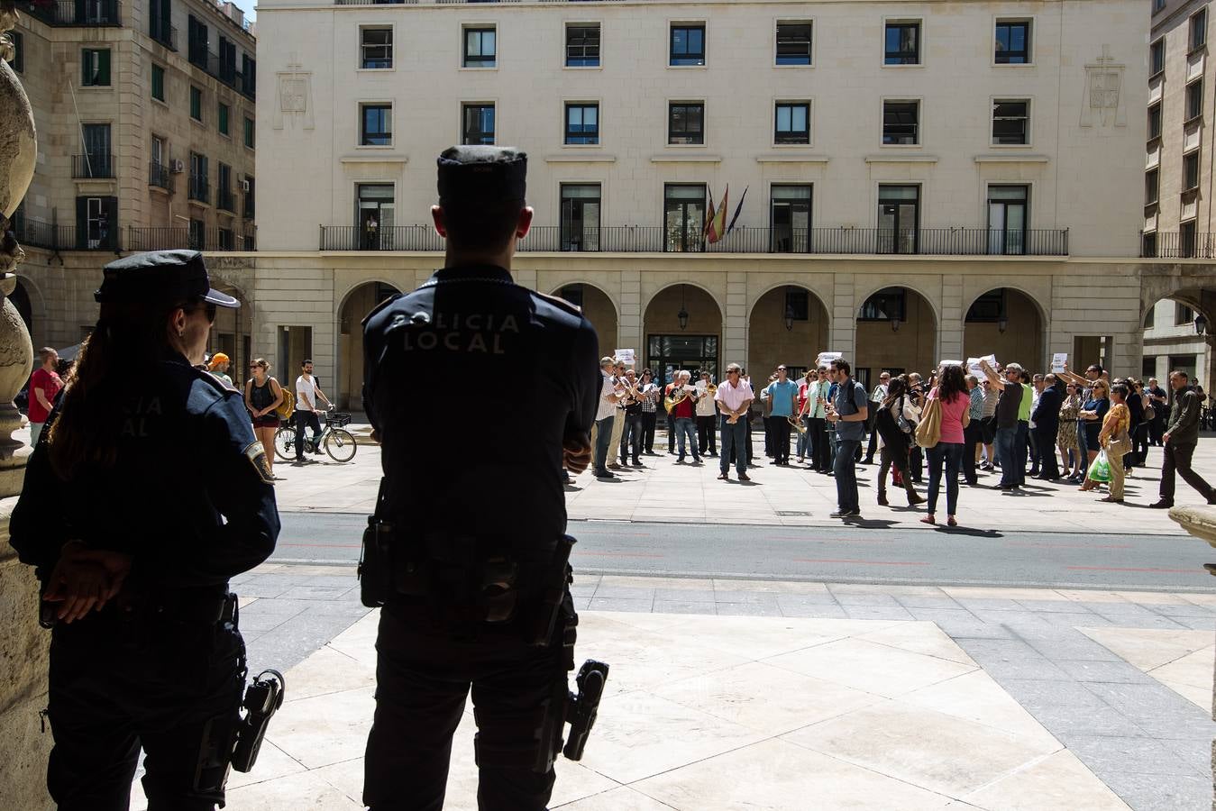 Protesta de la Banda Sinfónica de Alicante