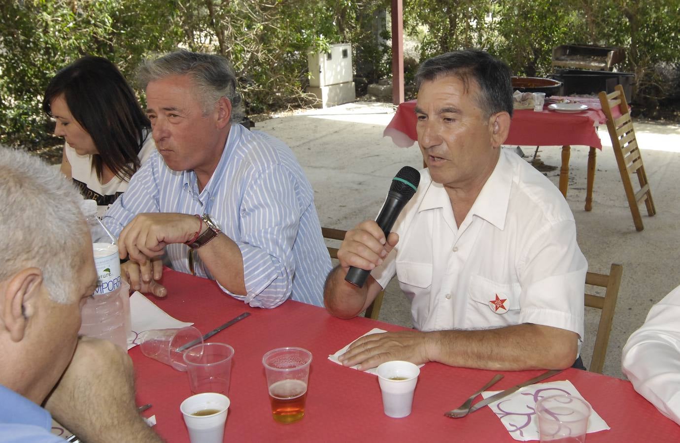 Los Amigos del Arroz con Costra con los candidatos a la Alcaldía