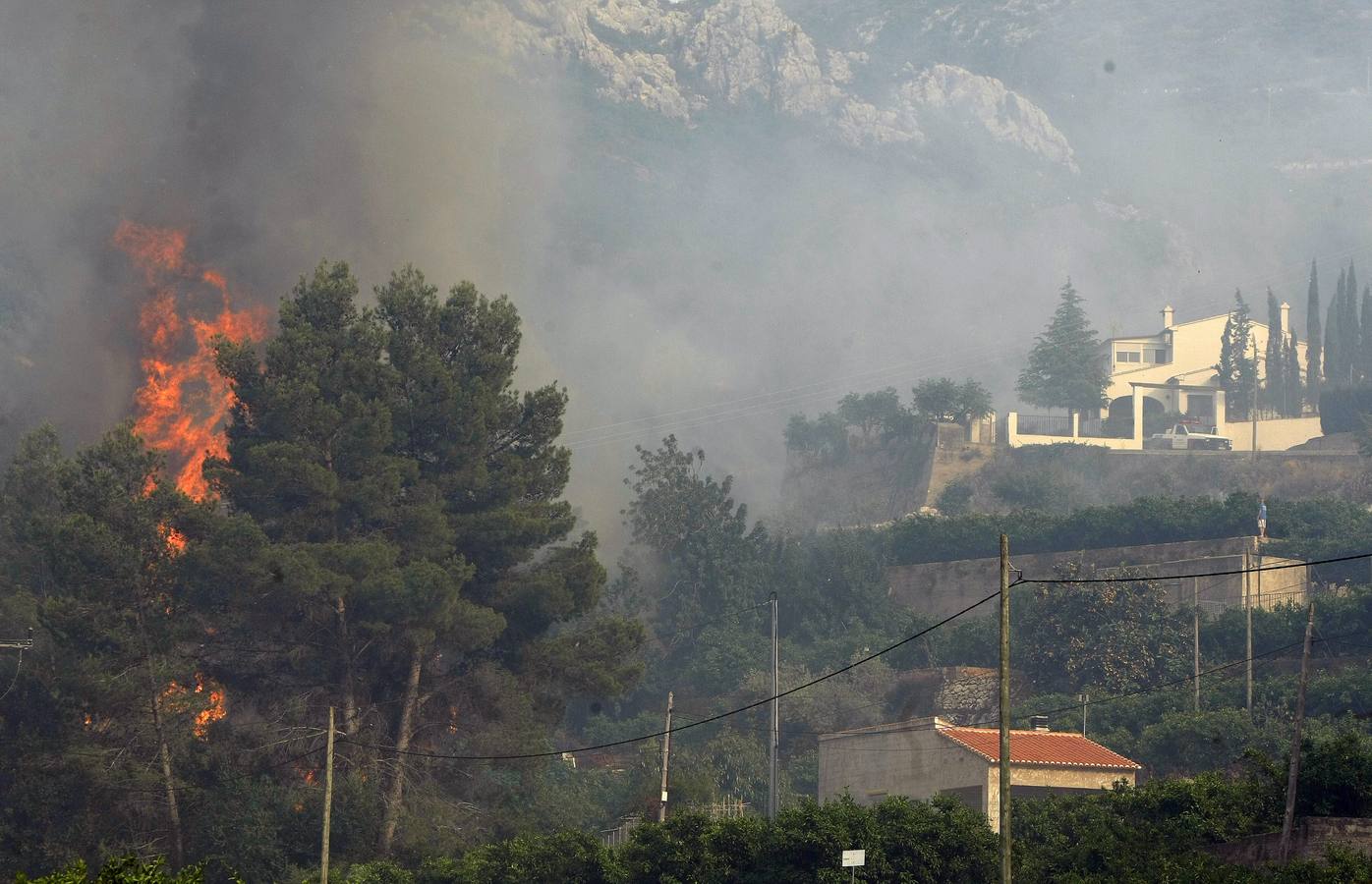 Incendio en Vall d&#039;Ebo