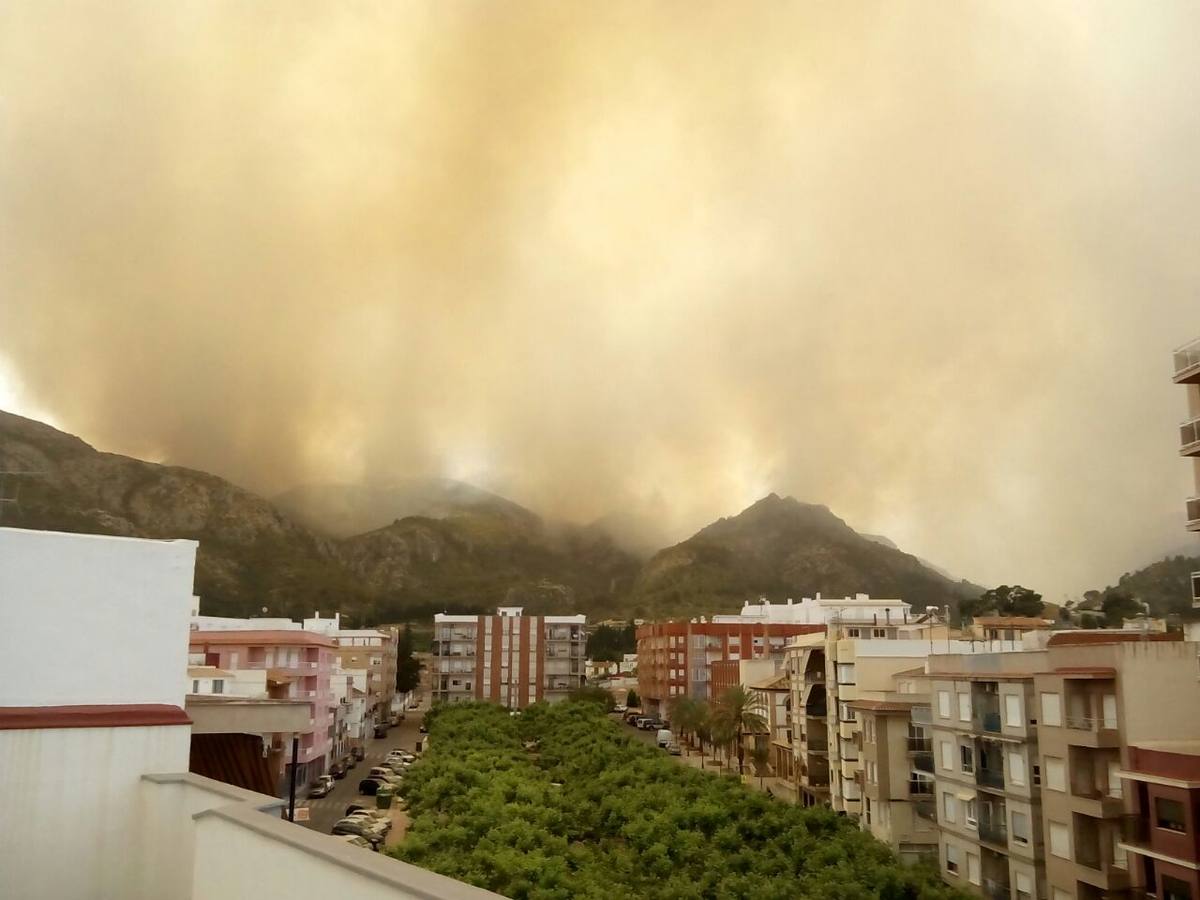 Incendio en Vall d&#039;Ebo