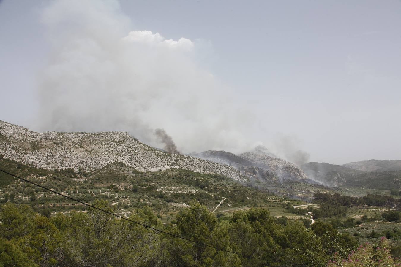 Incendio en Vall d&#039;Ebo