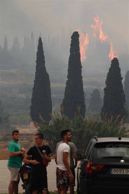 Incendio en Vall d&#039;Ebo