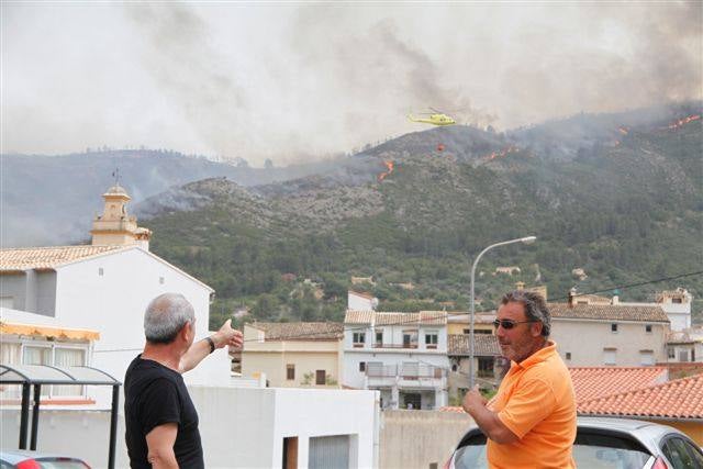 Incendio en Vall d&#039;Ebo