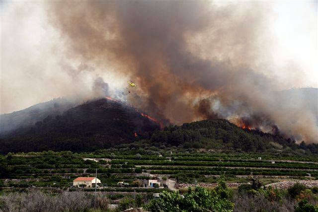 Incendio en Vall d&#039;Ebo