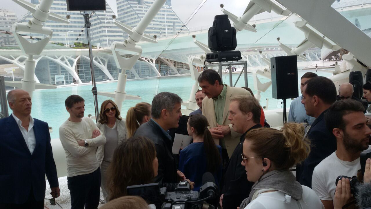 George Clooney presenta &#039;Tomorrowland&#039; en Valencia