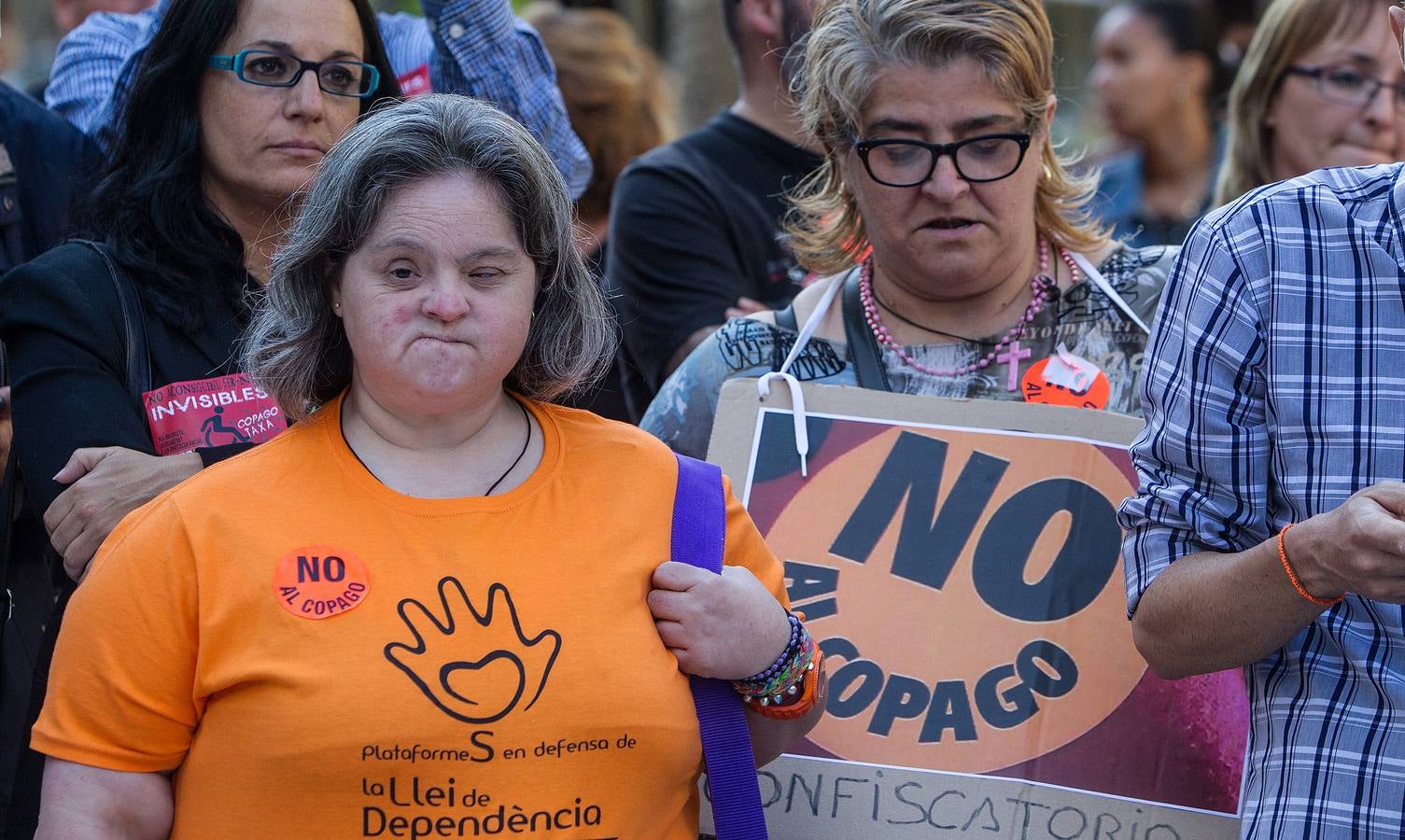 Concentración en defensa de la Ley de Dependencia